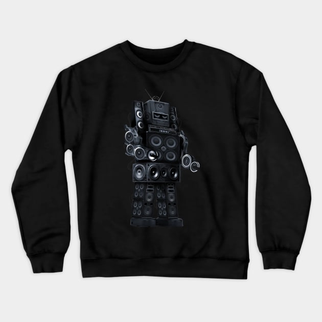 Speaker Robot Crewneck Sweatshirt by Buy Custom Things